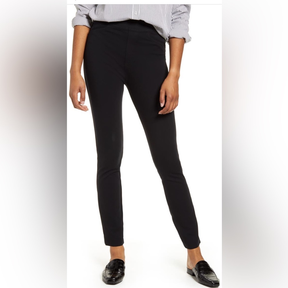 Spanx The Perfect Pant Back Seam Skinny Ankle Pants in Black Size Small